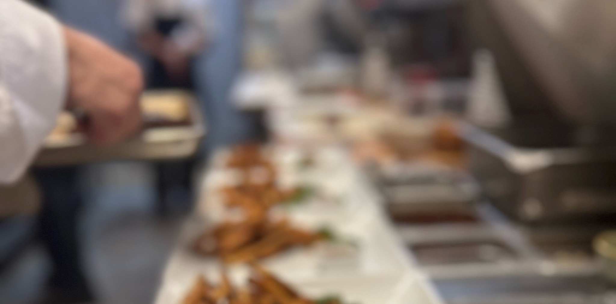 Careers Page header of table with food