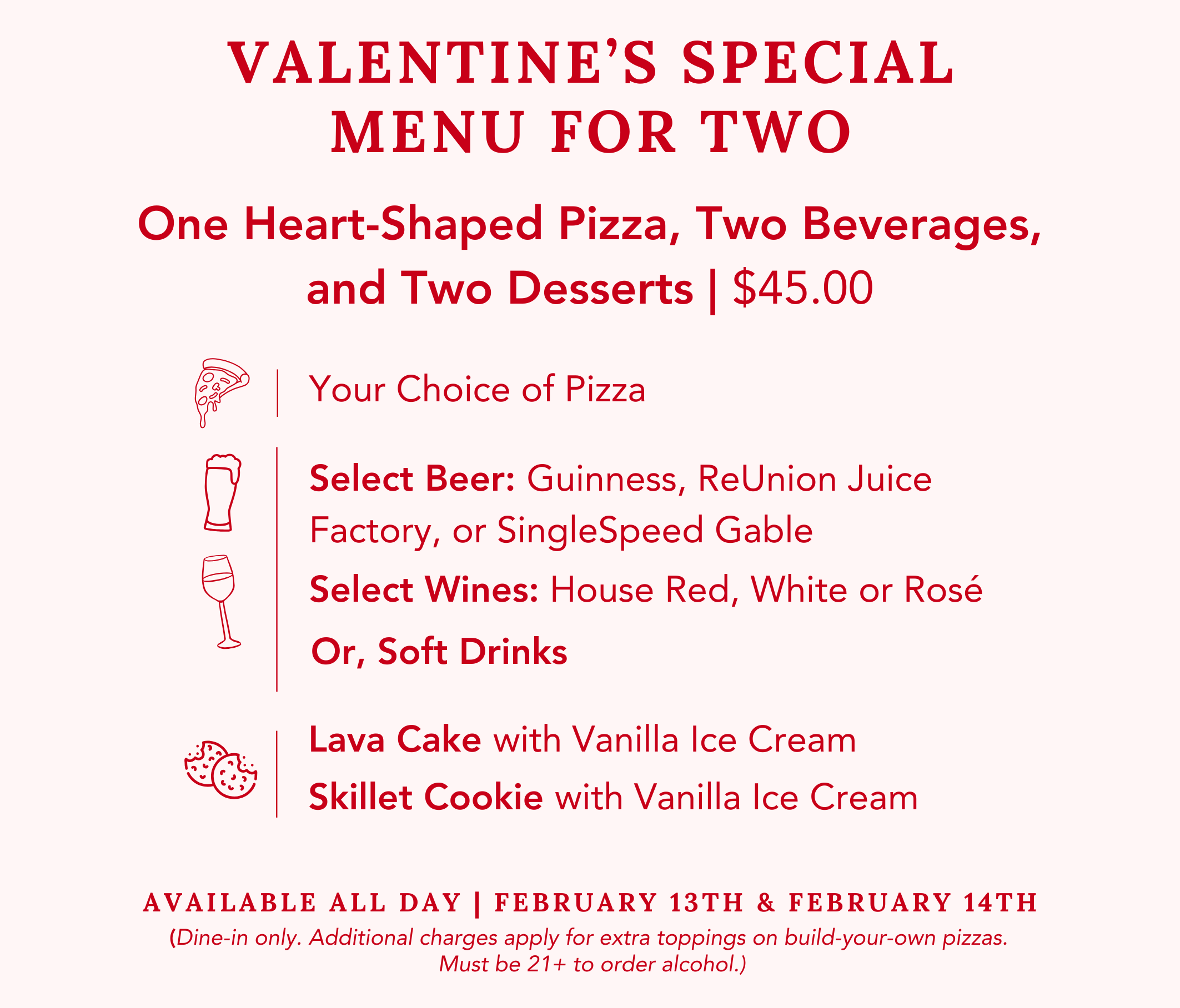Valentine's Menu