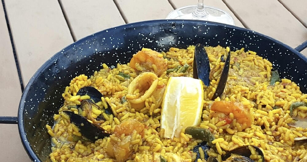 Paella on the Patio